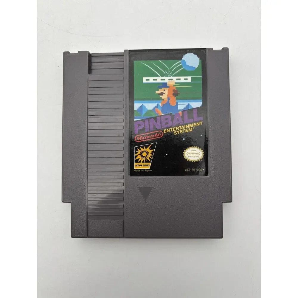 Pinball - 1990 NES Game Authentic Nintendo Tested Working VG Condition